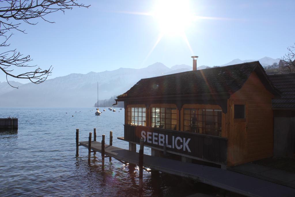 Strandhotel Seeblick Faulensee Exteriör bild