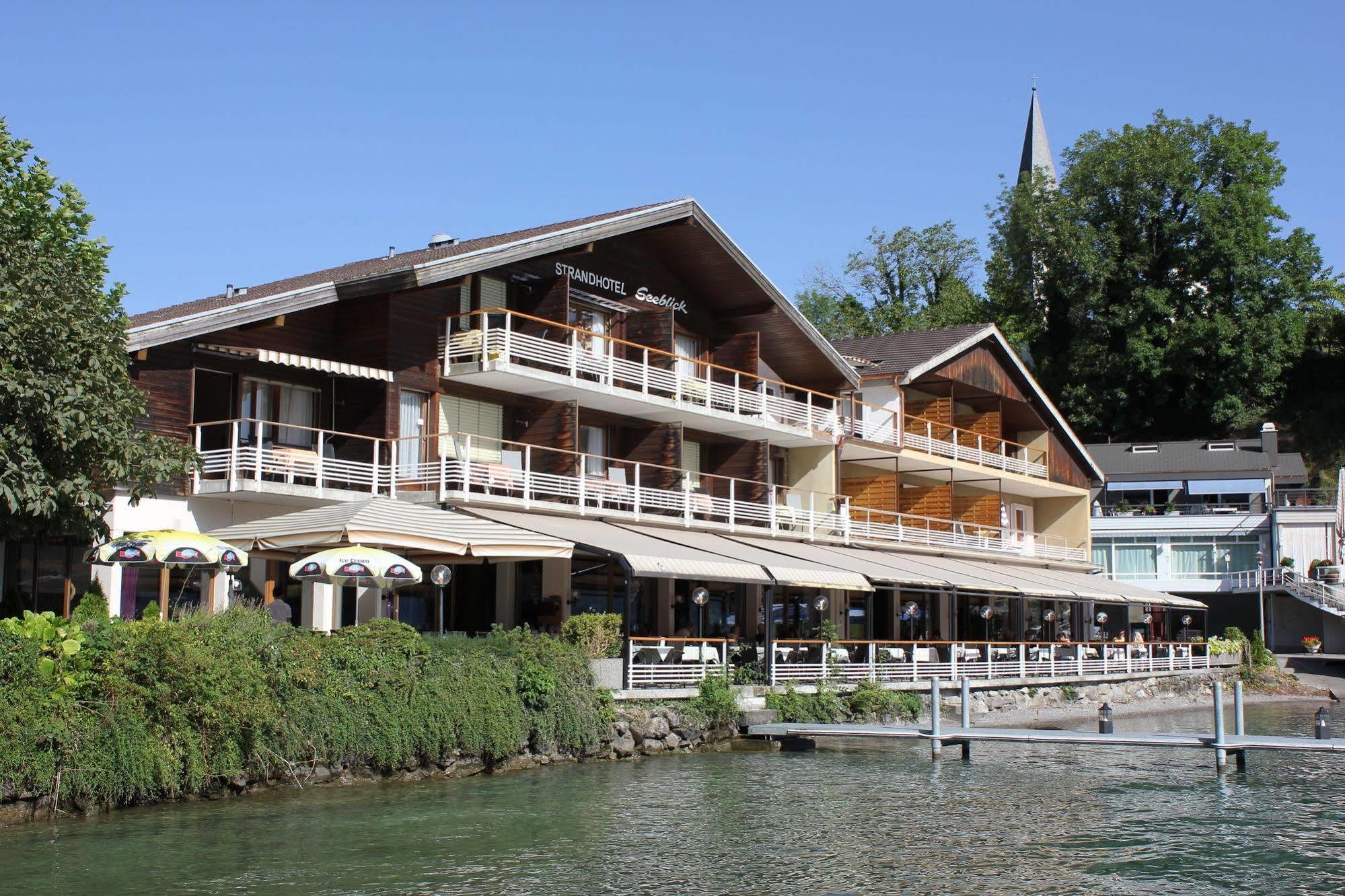 Strandhotel Seeblick Faulensee Exteriör bild