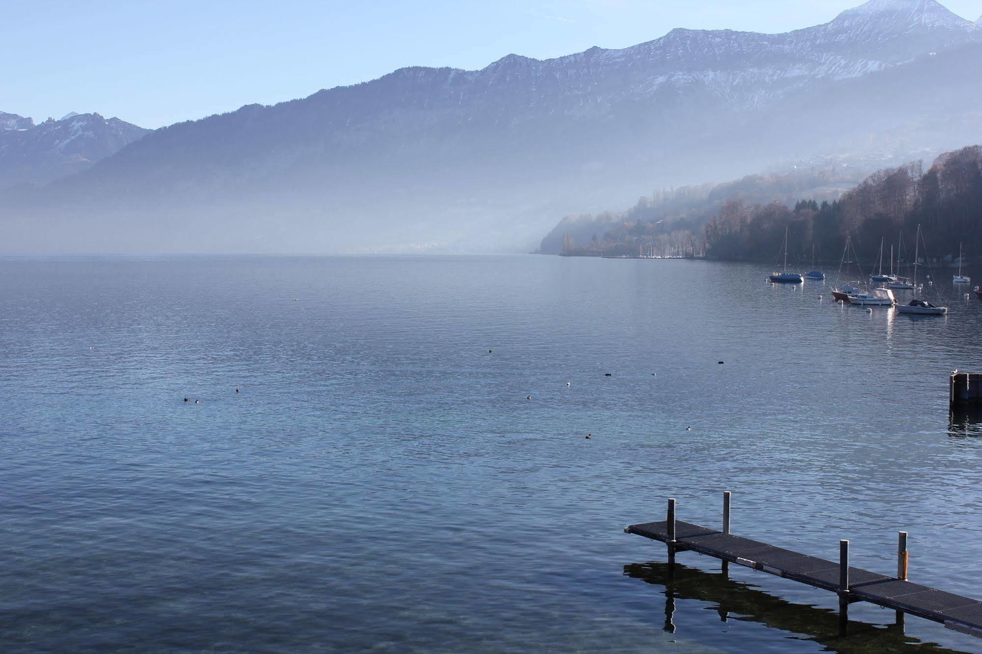 Strandhotel Seeblick Faulensee Exteriör bild